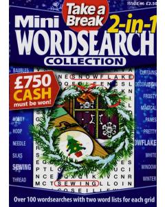 Take A Breaks Mini 2-in-1 Wordsearch Collection Magazine